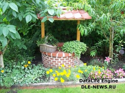 Колодец в саду как элемент национального русского колорита